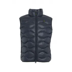 Gilet trapuntato blu